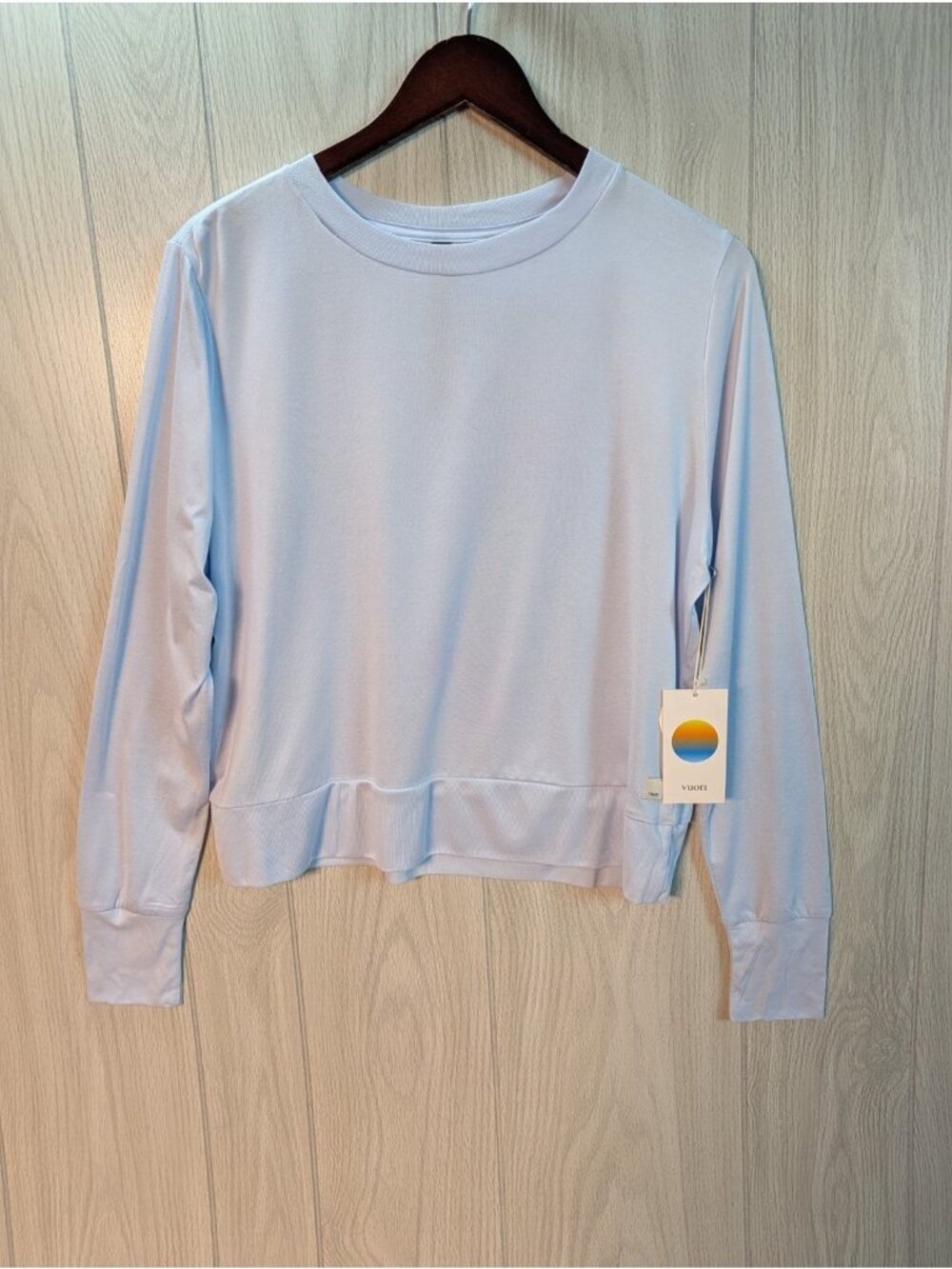 Vuori Daydream Crew Long Sleeve Athleisure Casual Everyday Sweatshirt Sky Large
